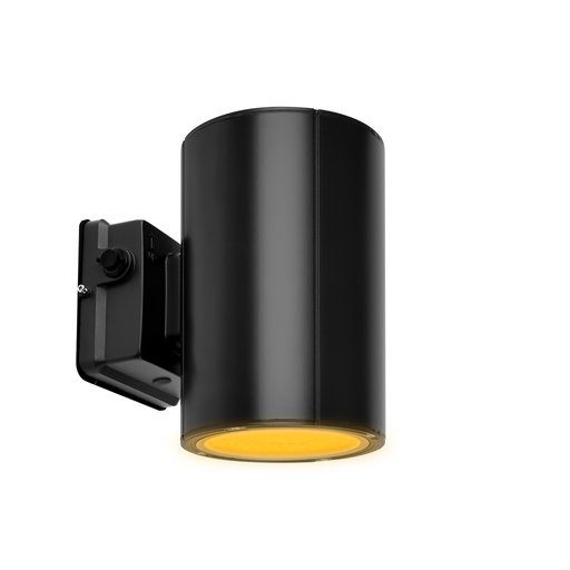 Amber Cylinder Light 38 watts max, Adjustable Lumen, Adjustable color temperature, Black finish