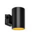Amber Cylinder Light 38 watts max, Adjustable Lumen, Adjustable color temperature, Black finish