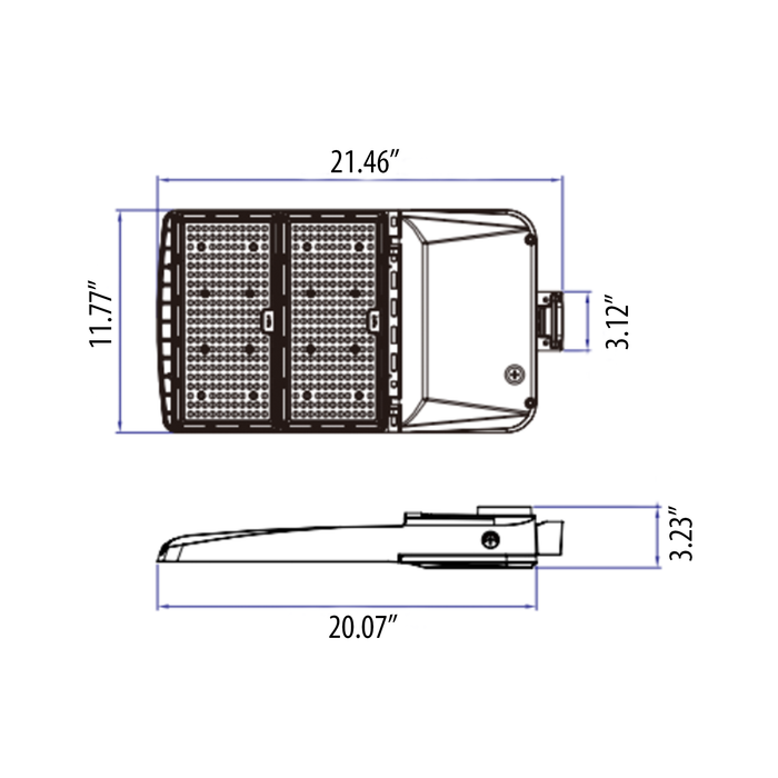Amber Durabox F 240W, Adjustable Lumen