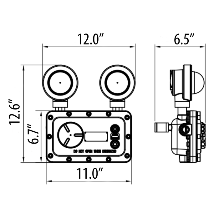 C1D1 Exdura Exit Sign Dual