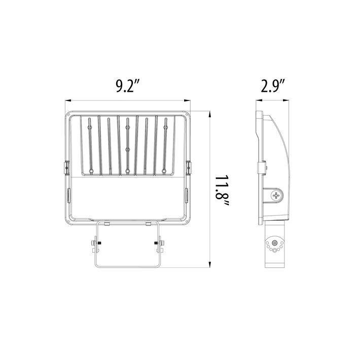 Duraflood AL ACT 108W W/ Trunnion Mount