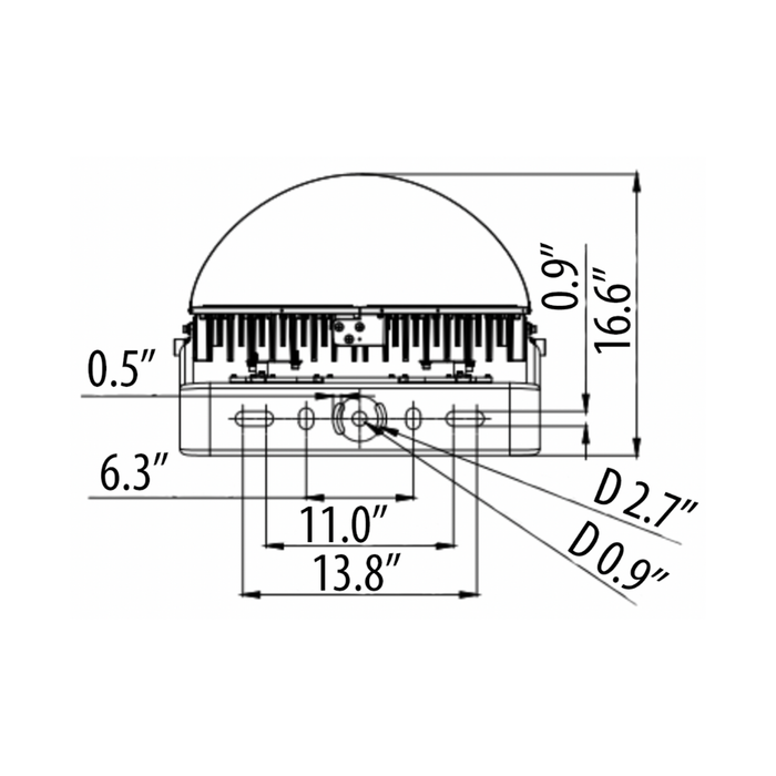 Duraflood Round 800W, Adjustable Lumen, Adjustable Beam Angle