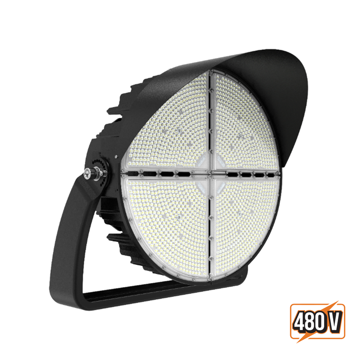 Duraflood Round 800W, Adjustable Lumen, Adjustable Beam Angle, 480V