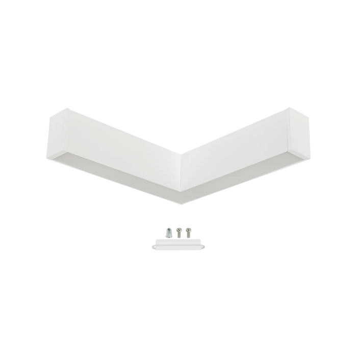 Durastrip Recessed - 2 fixture connector "L" shape