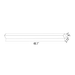Durastrip Recessed 40 watts, 4 feet long, adjustable lumen, adjustable color temperature product dimensions