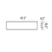 Vapor Tight G2 200W, 4 feet, Dimensions for installation